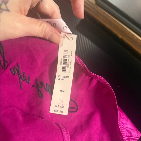 Victoria's Secret Pink Satin Panties W/ Side ties - Picture 2 of 3